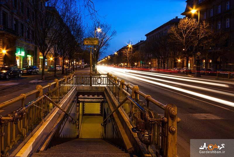 خیابان آندراس؛از خیابان های معروف بوداپست، عکس خیابان آندراس؛از خیابان های معروف بوداپست، عکس